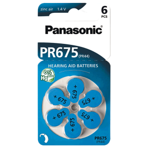 Panasonic 675 ถ่านเครื่องช่วยฟัง เบอร์ 675