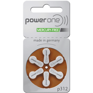 Powerone 312 ถ่านเครื่องช่วยฟัง เบอร์ 312